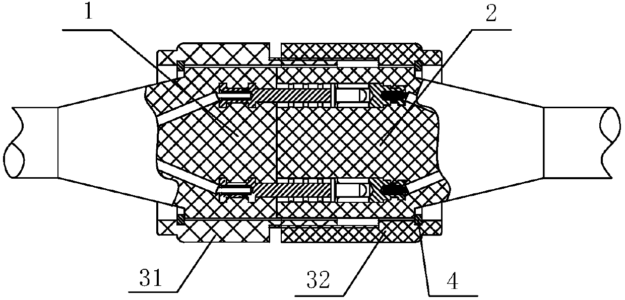Plug, socket, and sealing structure of underwater electrical connector