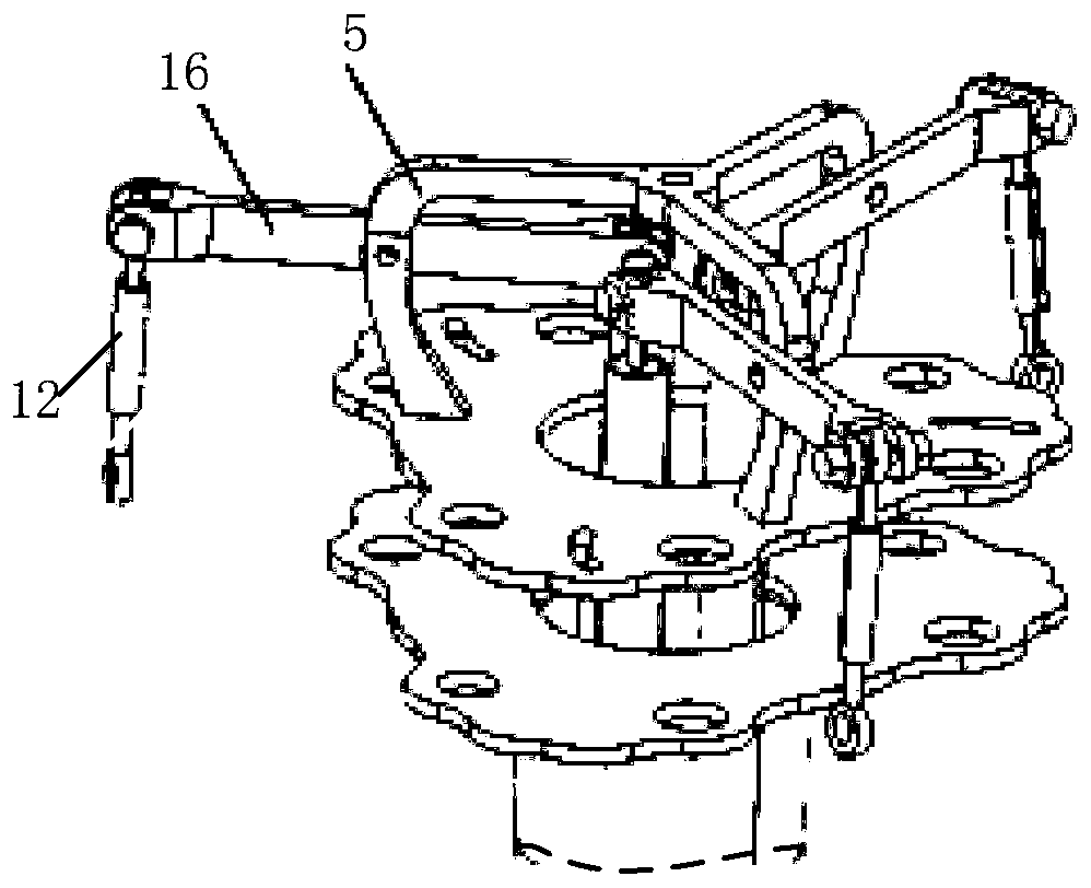 Coaxial rotor wing control device