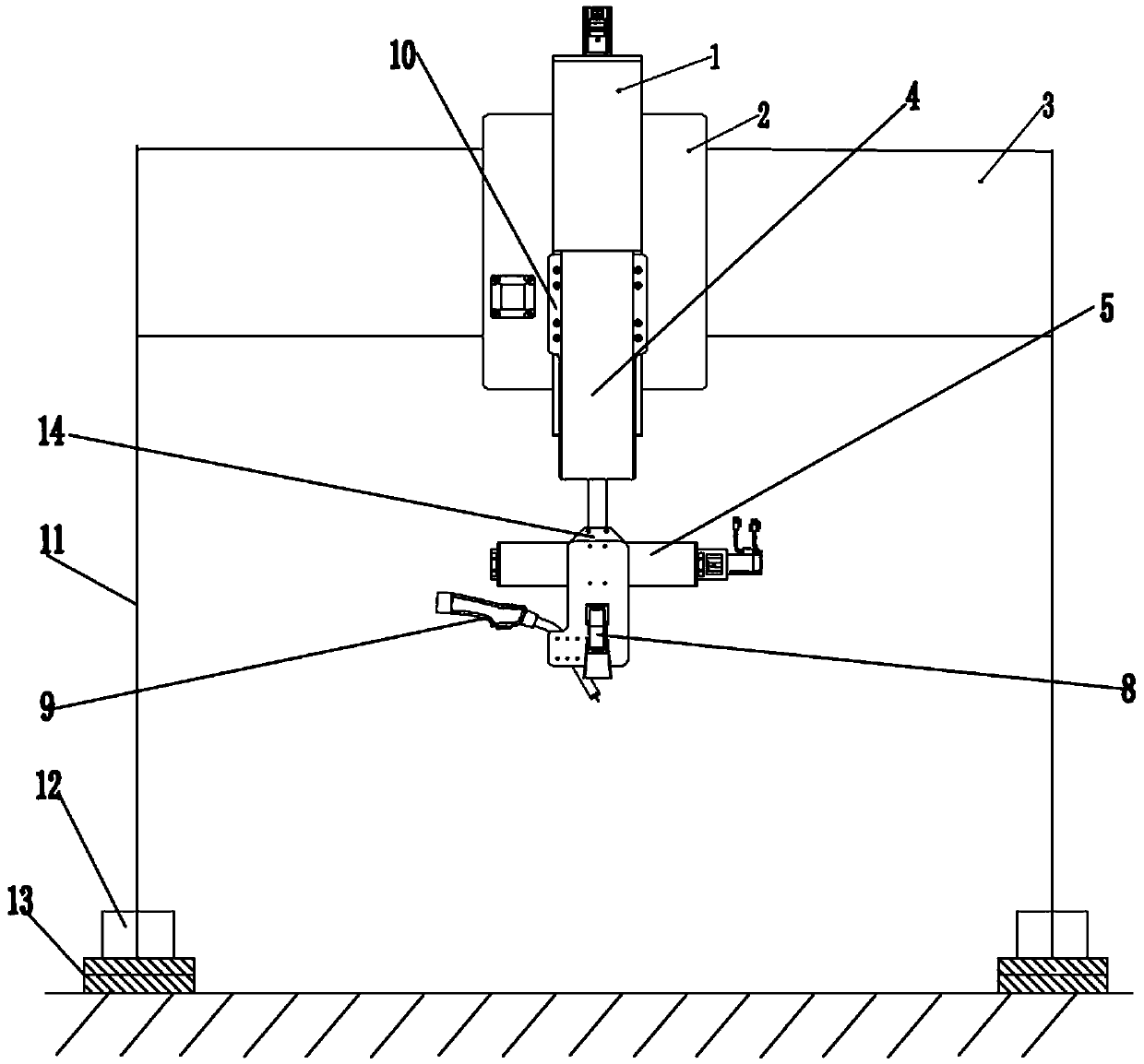 Biaxial adjusting device for welding