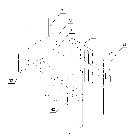 Boiler tube bank suspension device