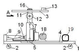 Automatic operating table device used for bedridden pregnant patient in medical treatment life