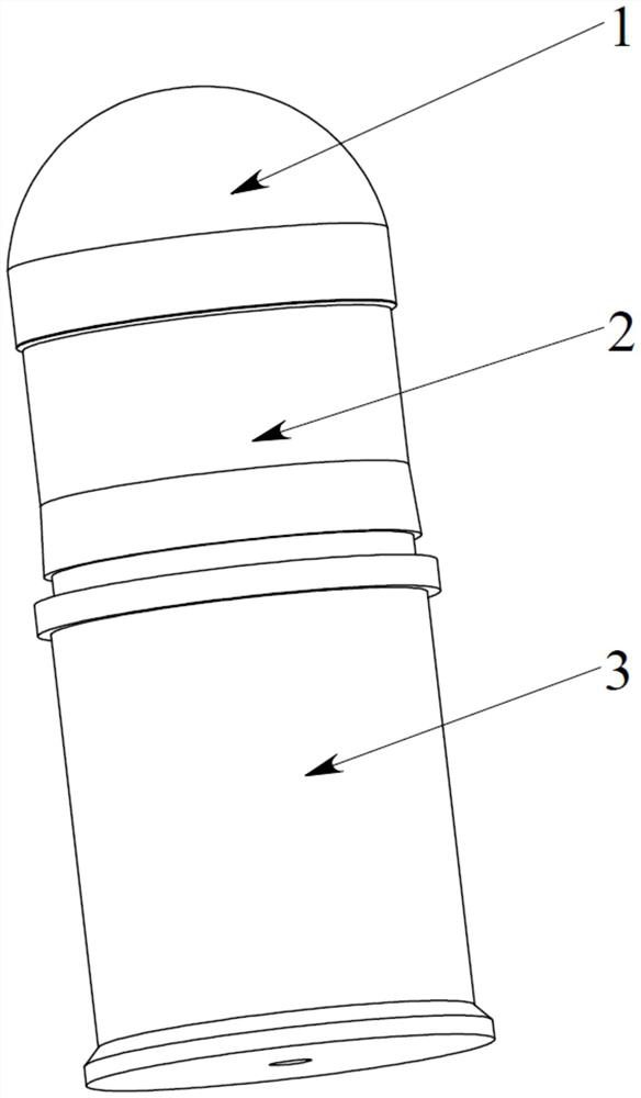 A training projectile that can indicate ballistic trajectory and mark impact points