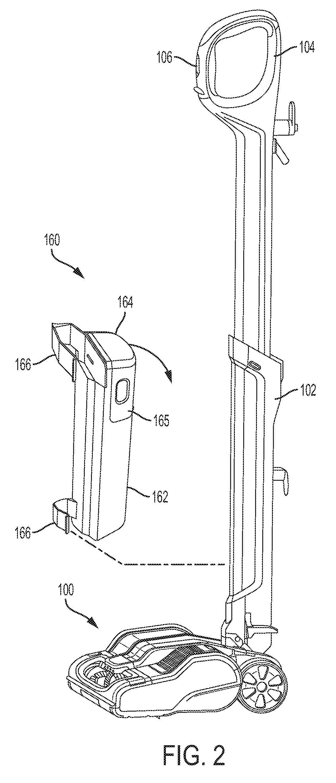 Removable rotatable driven agitator for surface cleaning head