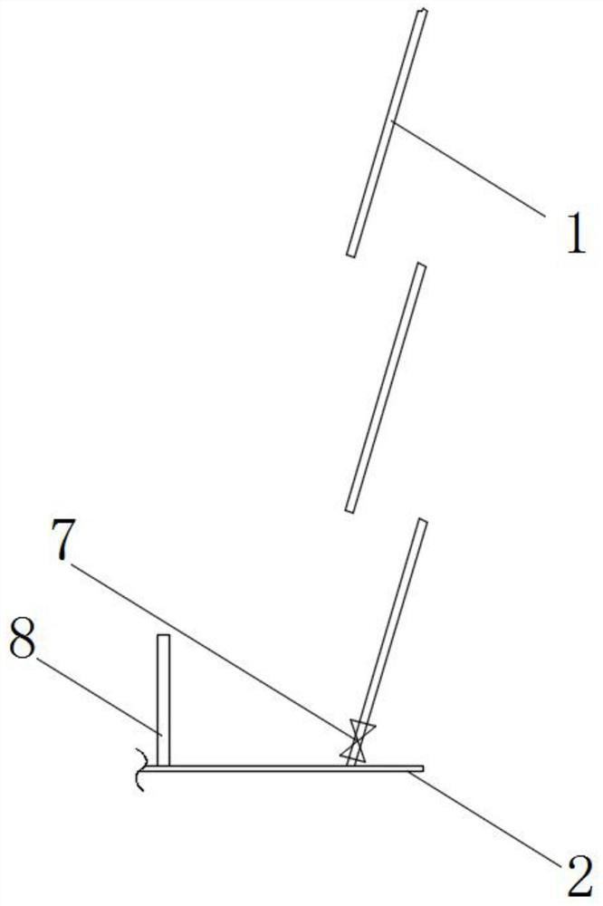 Single-layer inclined-type wave wall structure of offshore oil floating platform