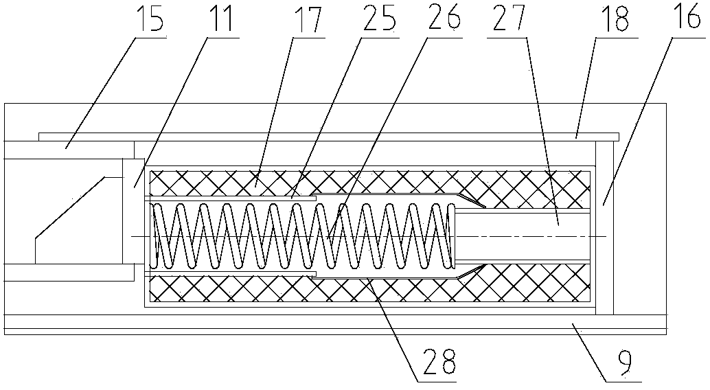 Large compensation external pressing type expansion joint with heat preservation reset