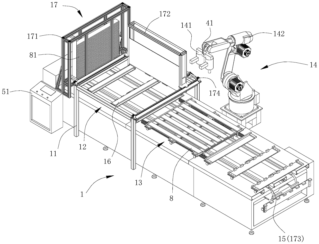 A kind of wooden pallet production line and the production technology of wooden pallet