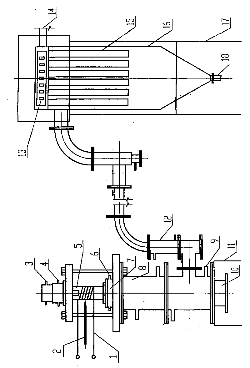 Preparation method of radio frequency glow discharge inductively coupled plasmas of nano powder material