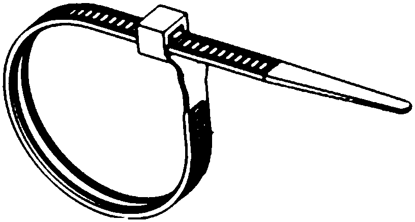 A kind of automobile wiring harness cable tie