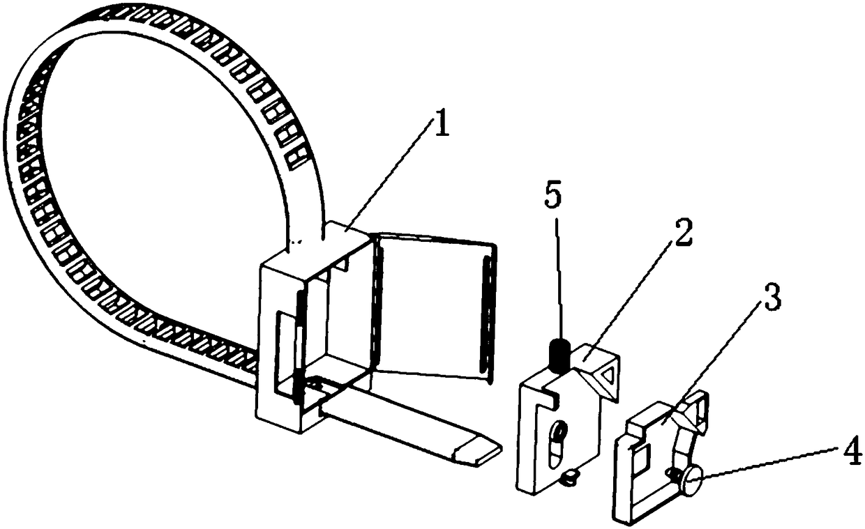 A kind of automobile wiring harness cable tie