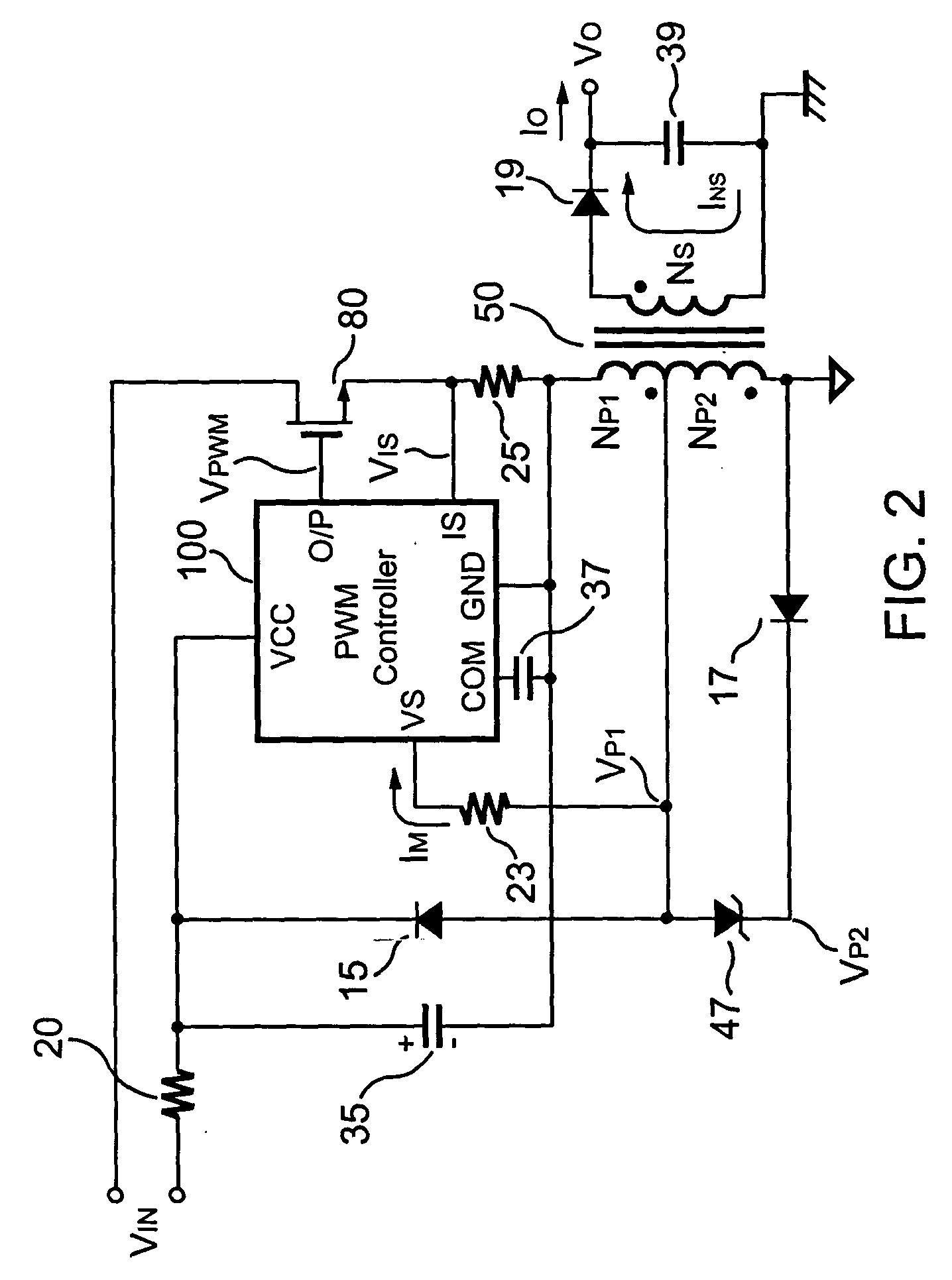 Primary-side controlled flyback power converter