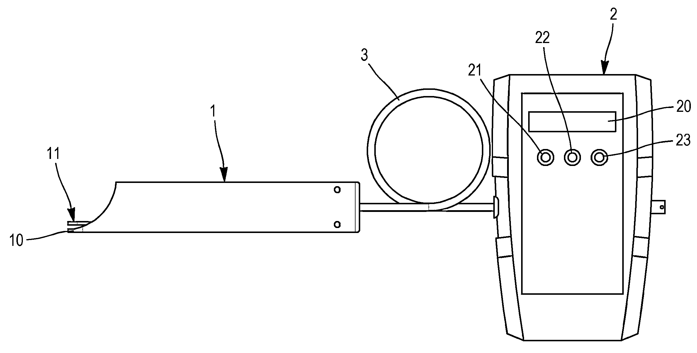 Device for measuring the pinch force between a person's thumb and index finger