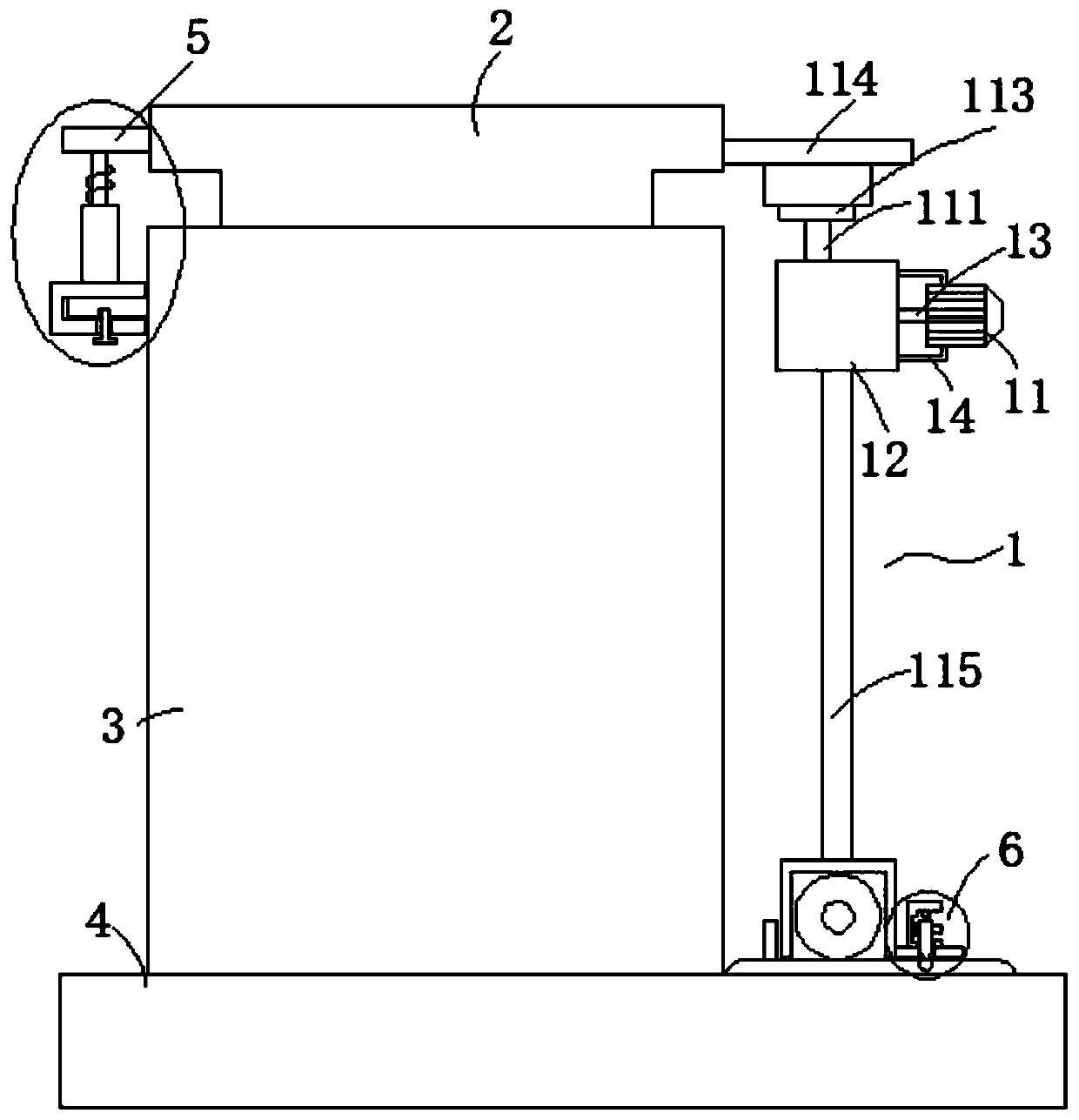 Opening device for casting box of wear-resistant casting