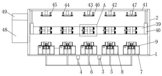 A metal ring surface coating system and coating method thereof