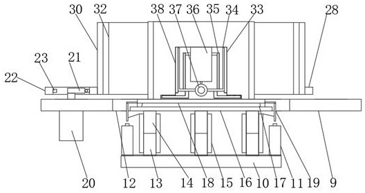 A metal ring surface coating system and coating method thereof