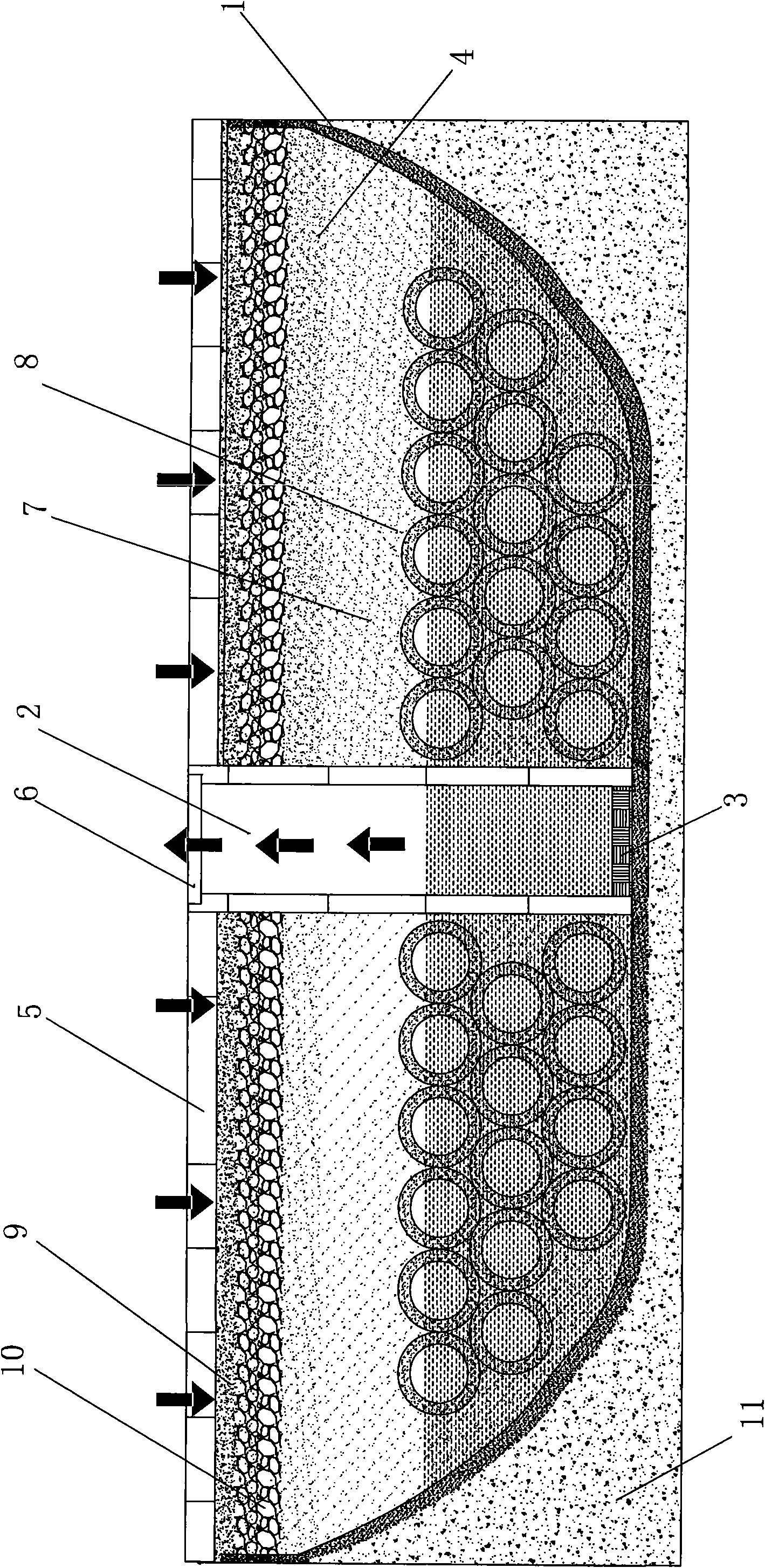 Water-permeable water storage carrier and water collection and purification storage system using the same