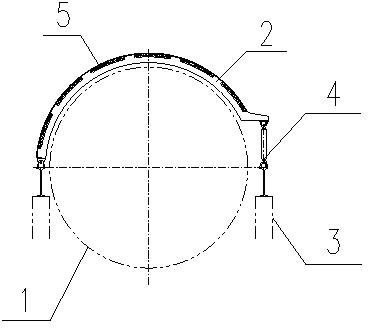 Adjustable heat collecting device for rotary kiln body