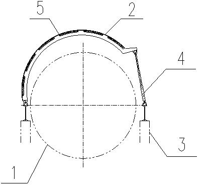 Adjustable heat collecting device for rotary kiln body