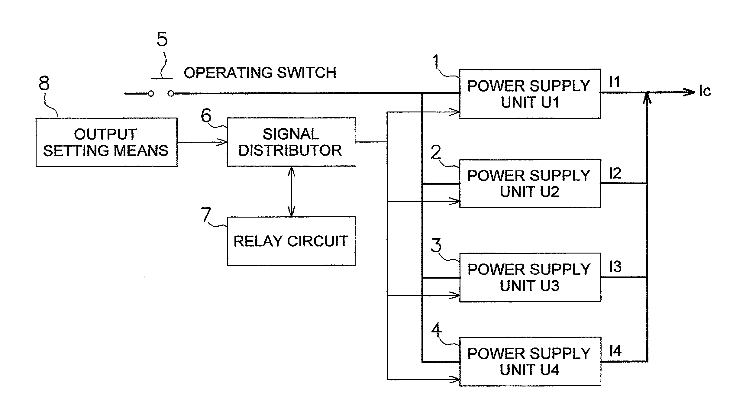 Plasma arc power supply and control method for same