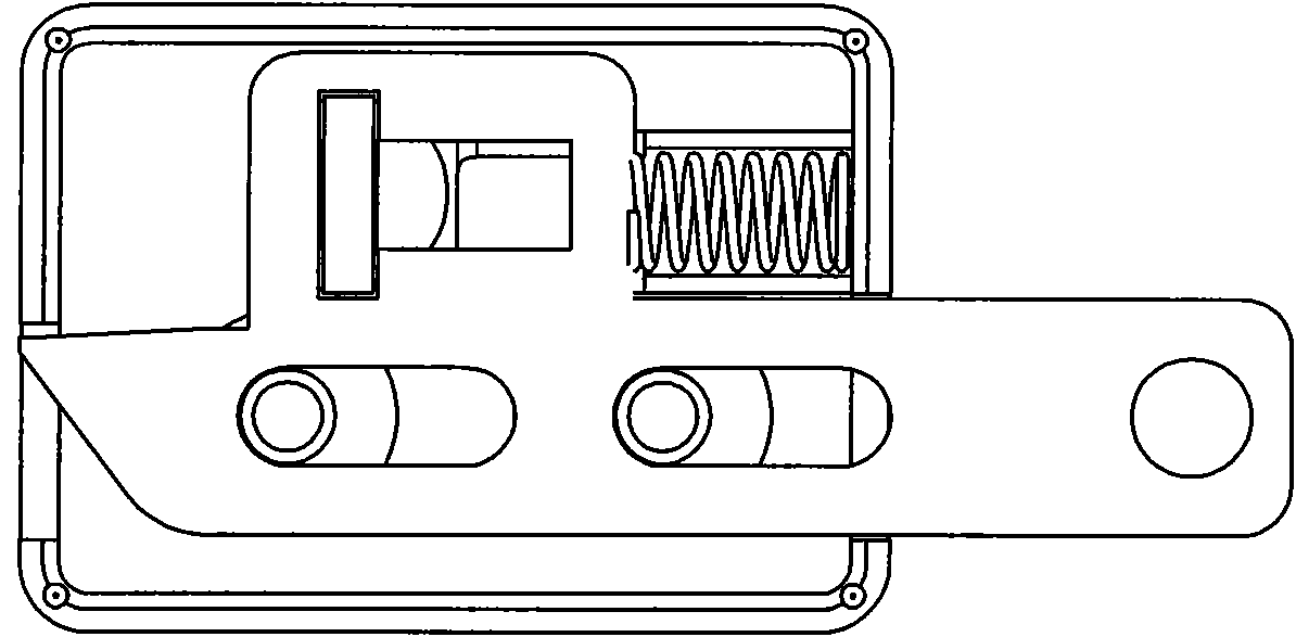 Locking device of panel TV set mount