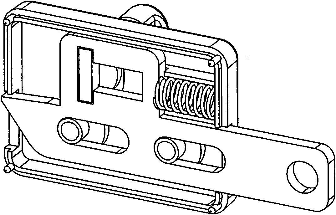 Locking device of panel TV set mount