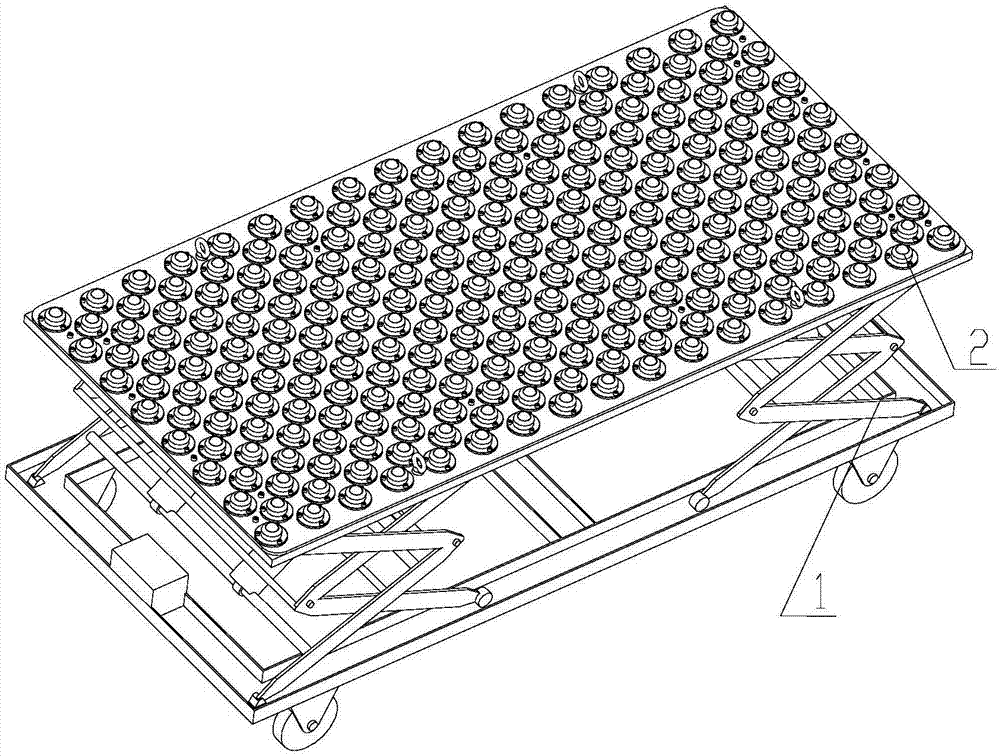 Moving type all-directional feeding platform