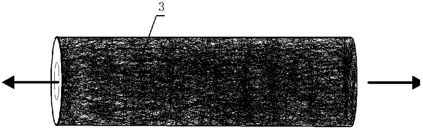 Sintered metal fiber filtering material and preparation method thereof