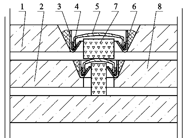 Sealing structure of dual-vacuum-layer glass getter and manufacturing method thereof