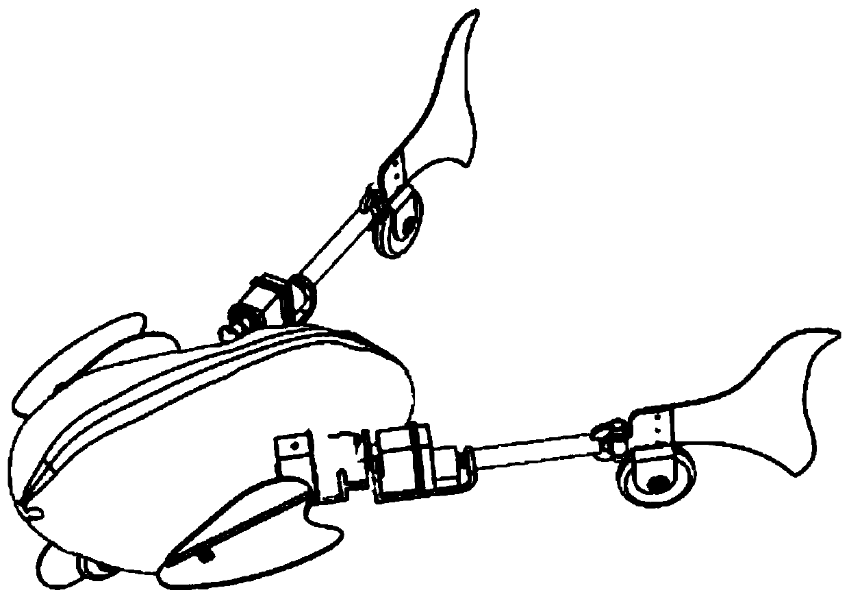 A multi-joint motion mechanism of an amphibious frogboard robot