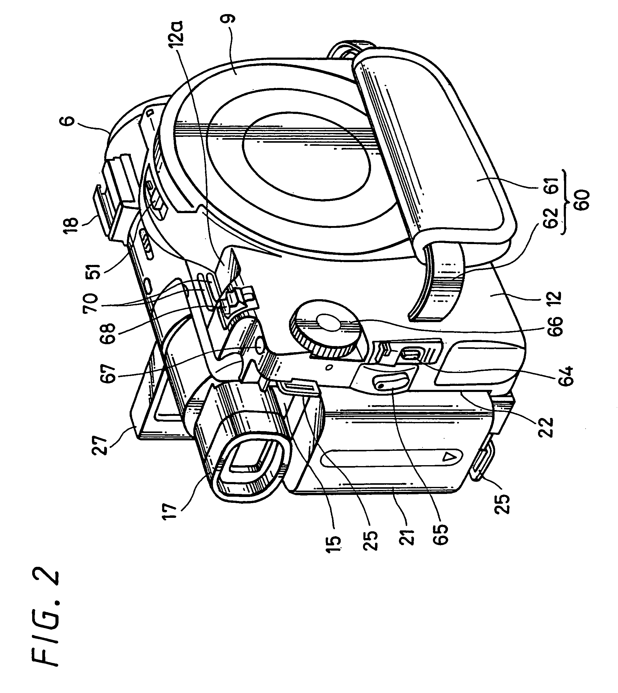 Disc recording and/or reproducing apparatus having a case with a partition wall for forming two chambers