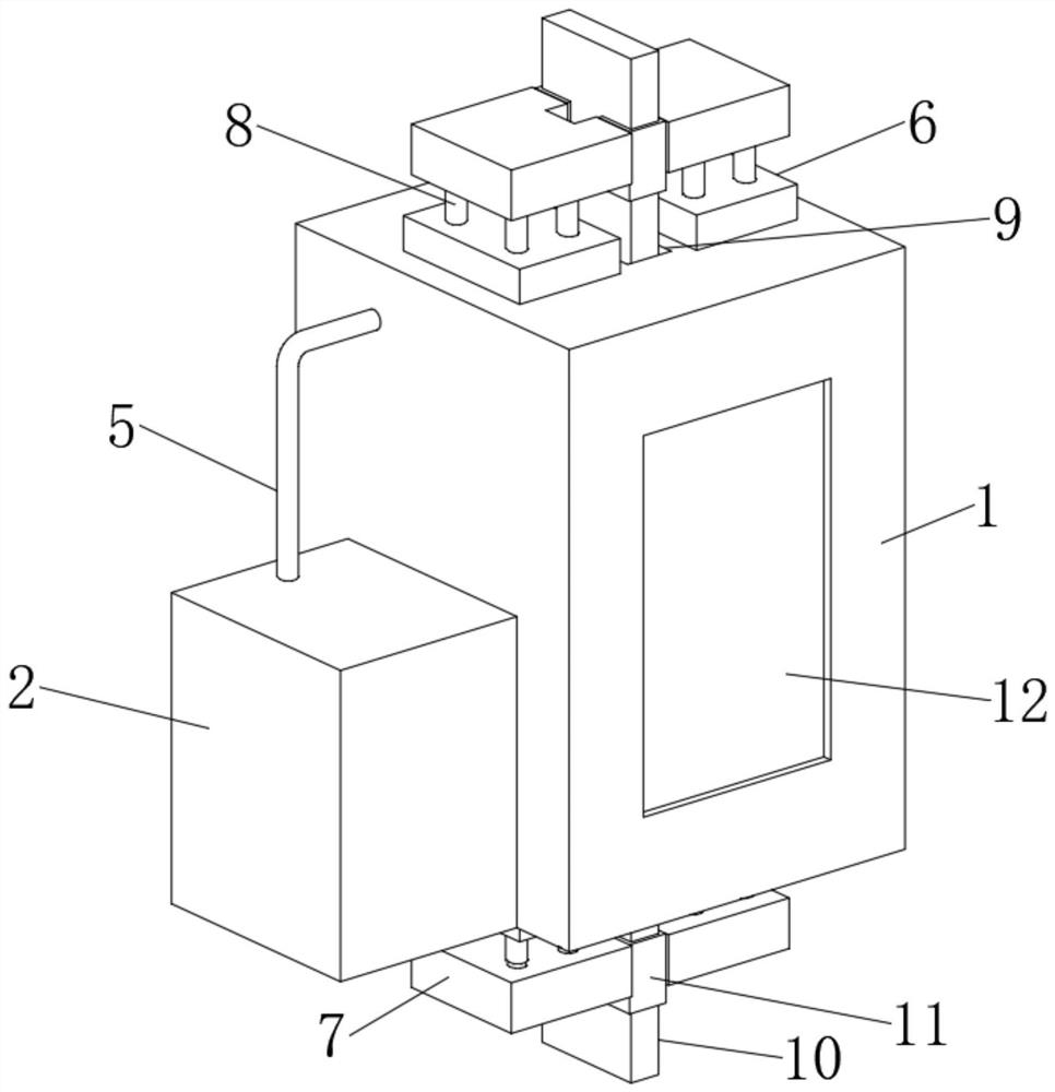 Micro temperature box system and method for testing high-temperature tensile property of metal-based composite material