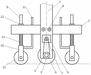 Elastic pressing device for plate in wire drawing process