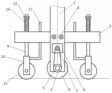 Elastic pressing device for plate in wire drawing process