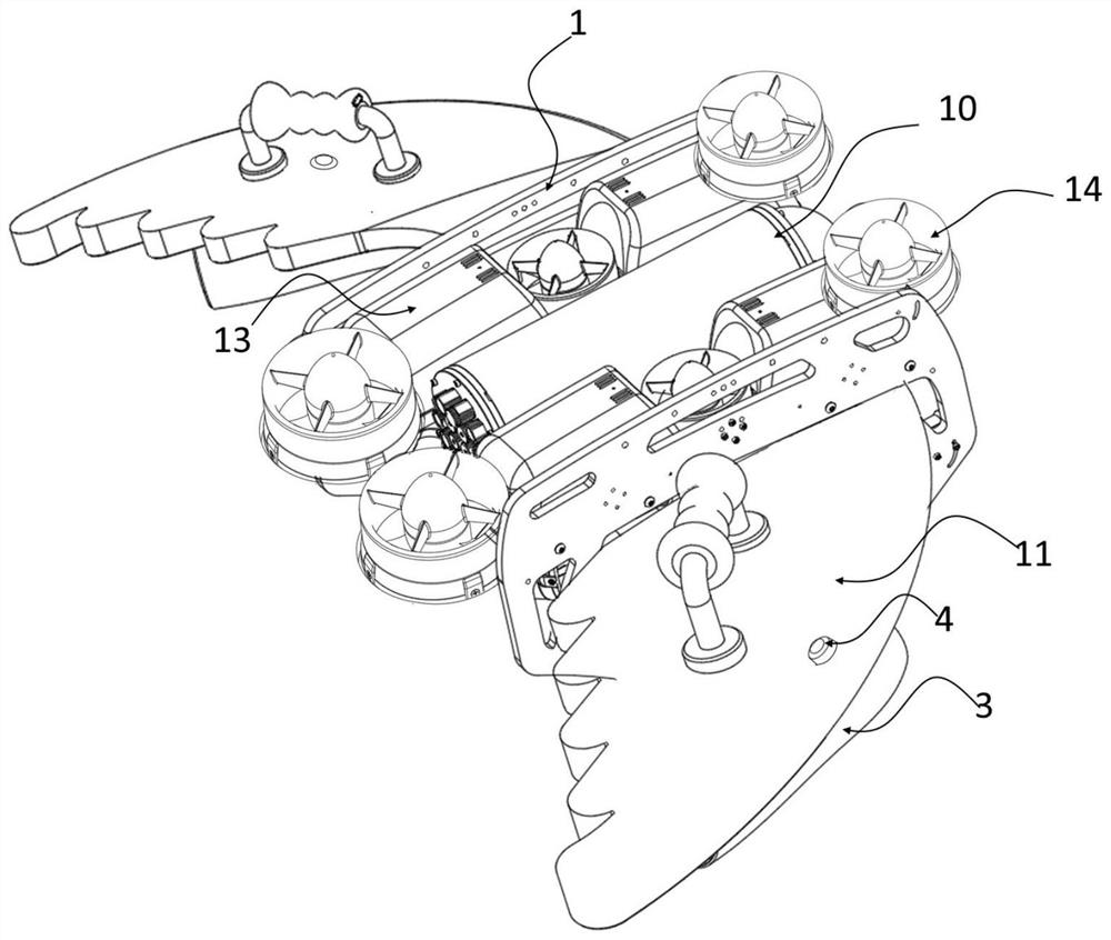 Overwater first-aid robot and working method