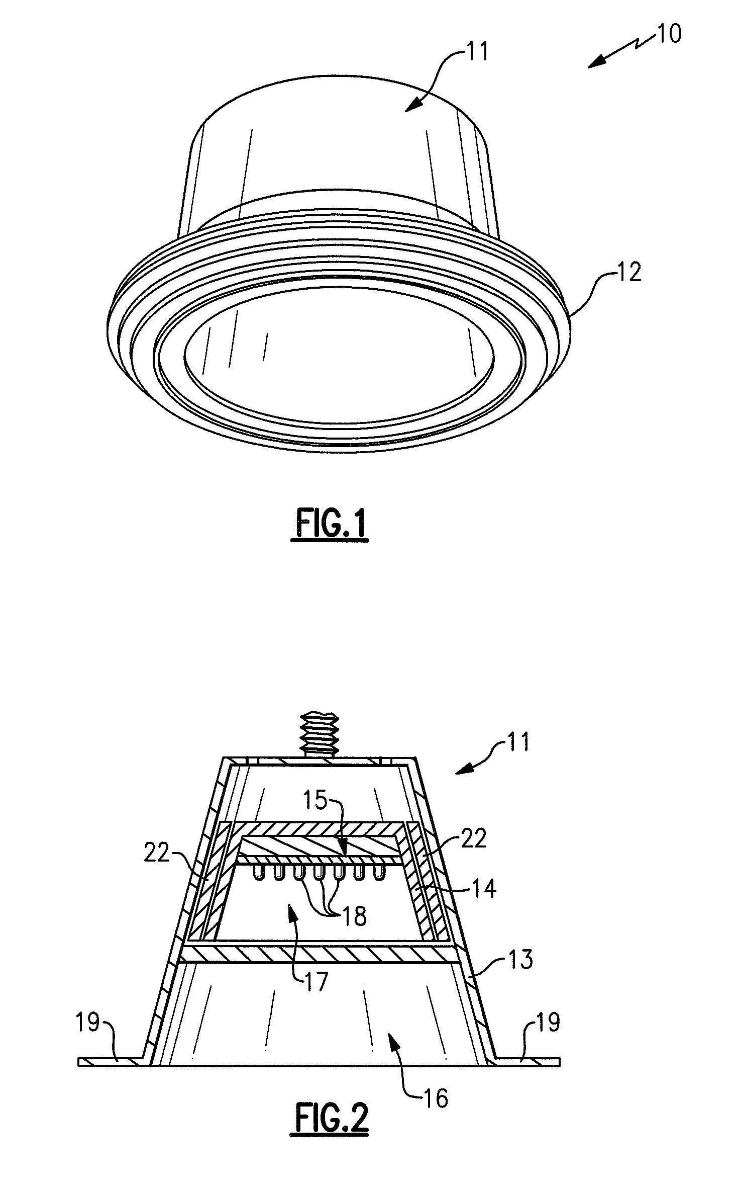 Lighting assemblies and components for lighting assemblies