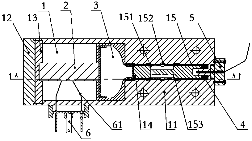 High-speed large-stroke direct-acting type piezoelectric valve