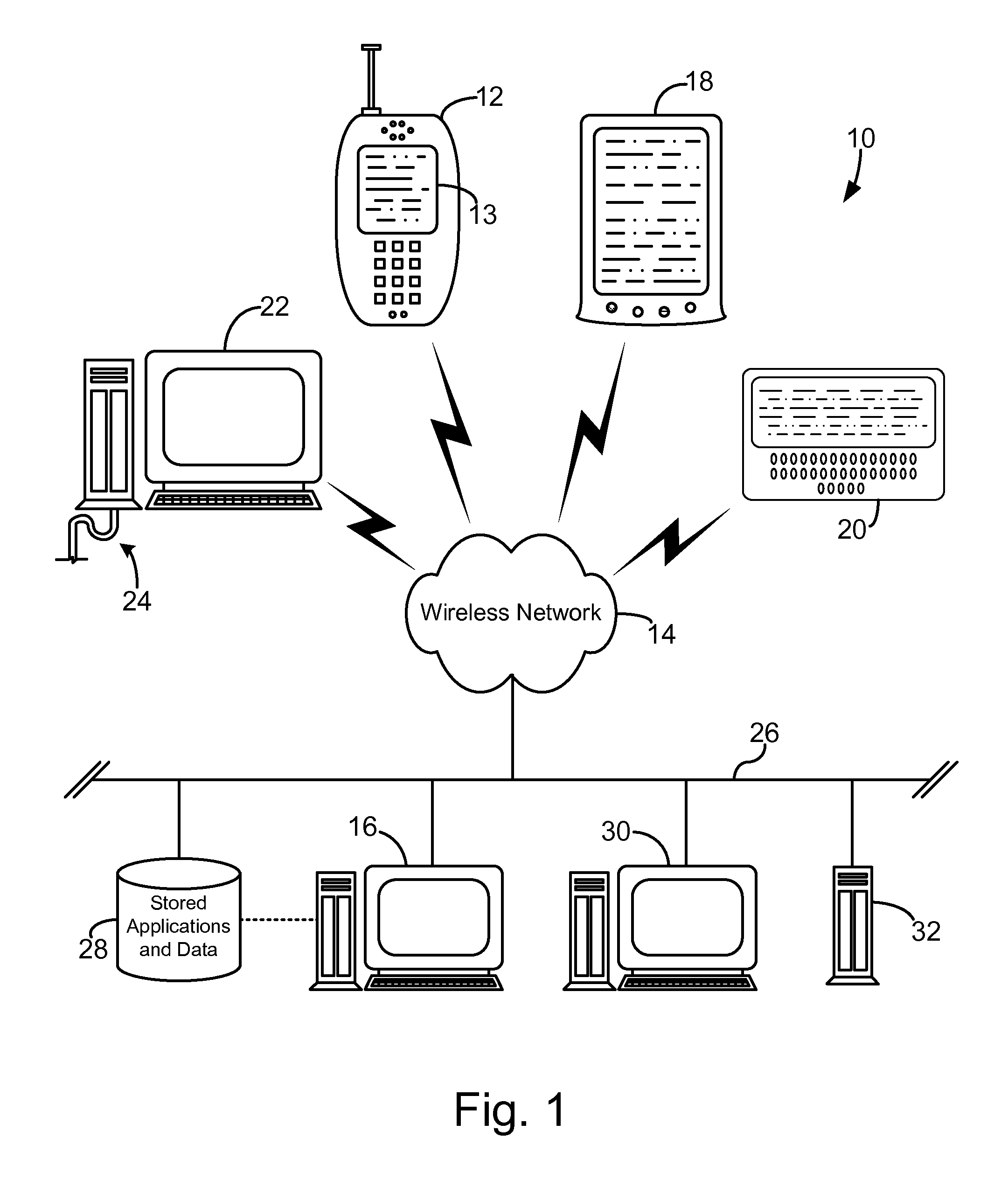 Application catalog on an application server for wireless devices