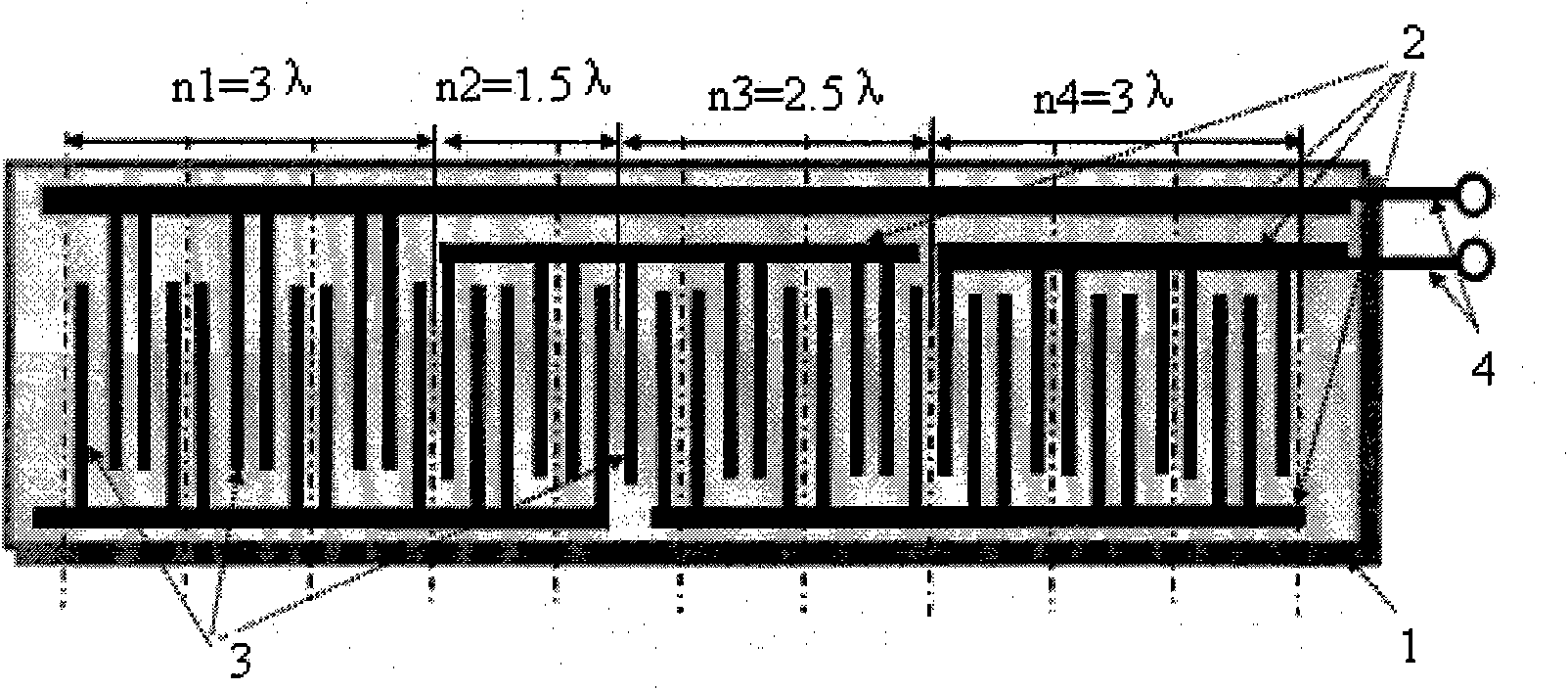 Block-weighted surface acoustic wave split-finger transducer