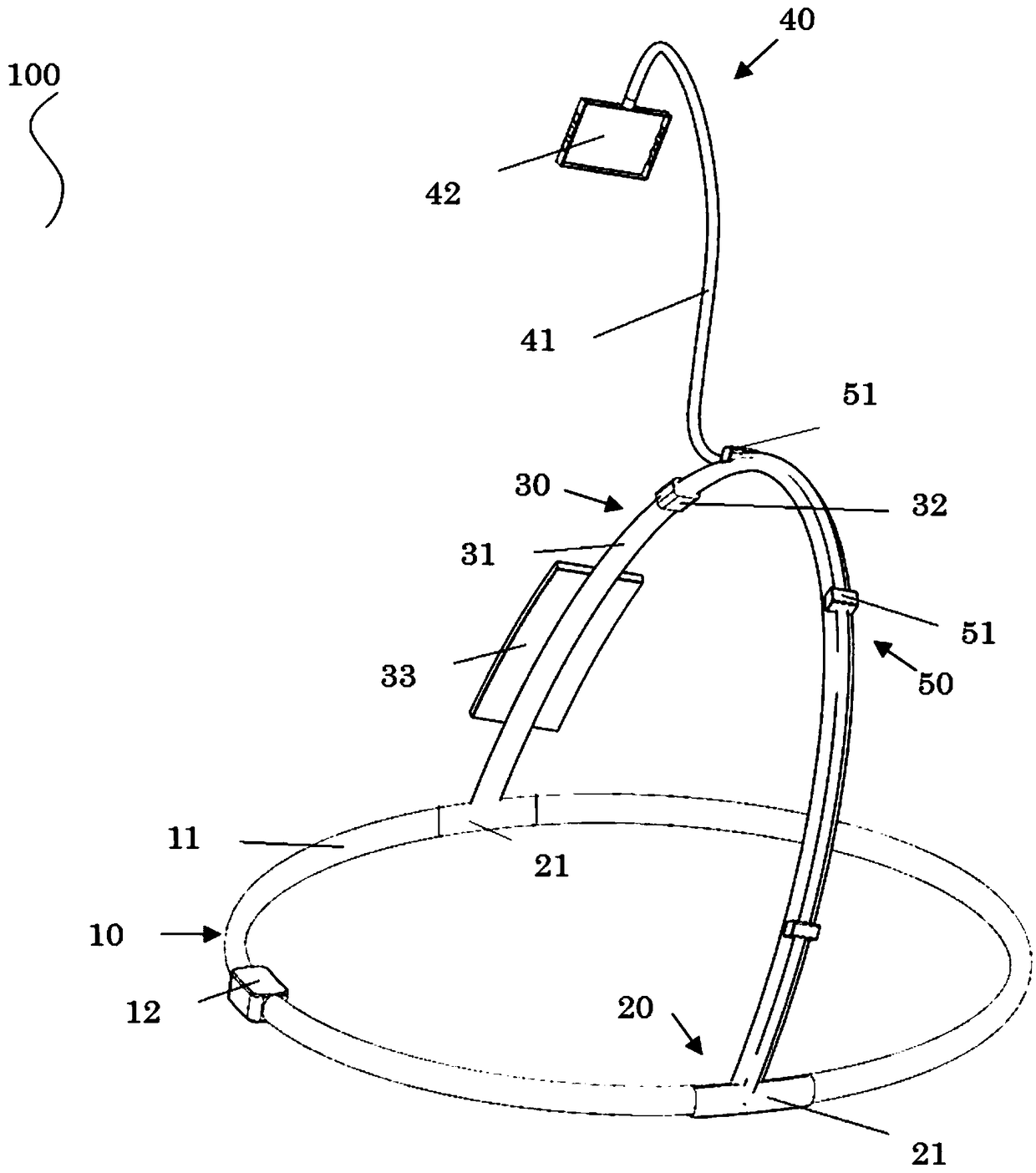 Wearable mobile phone support device