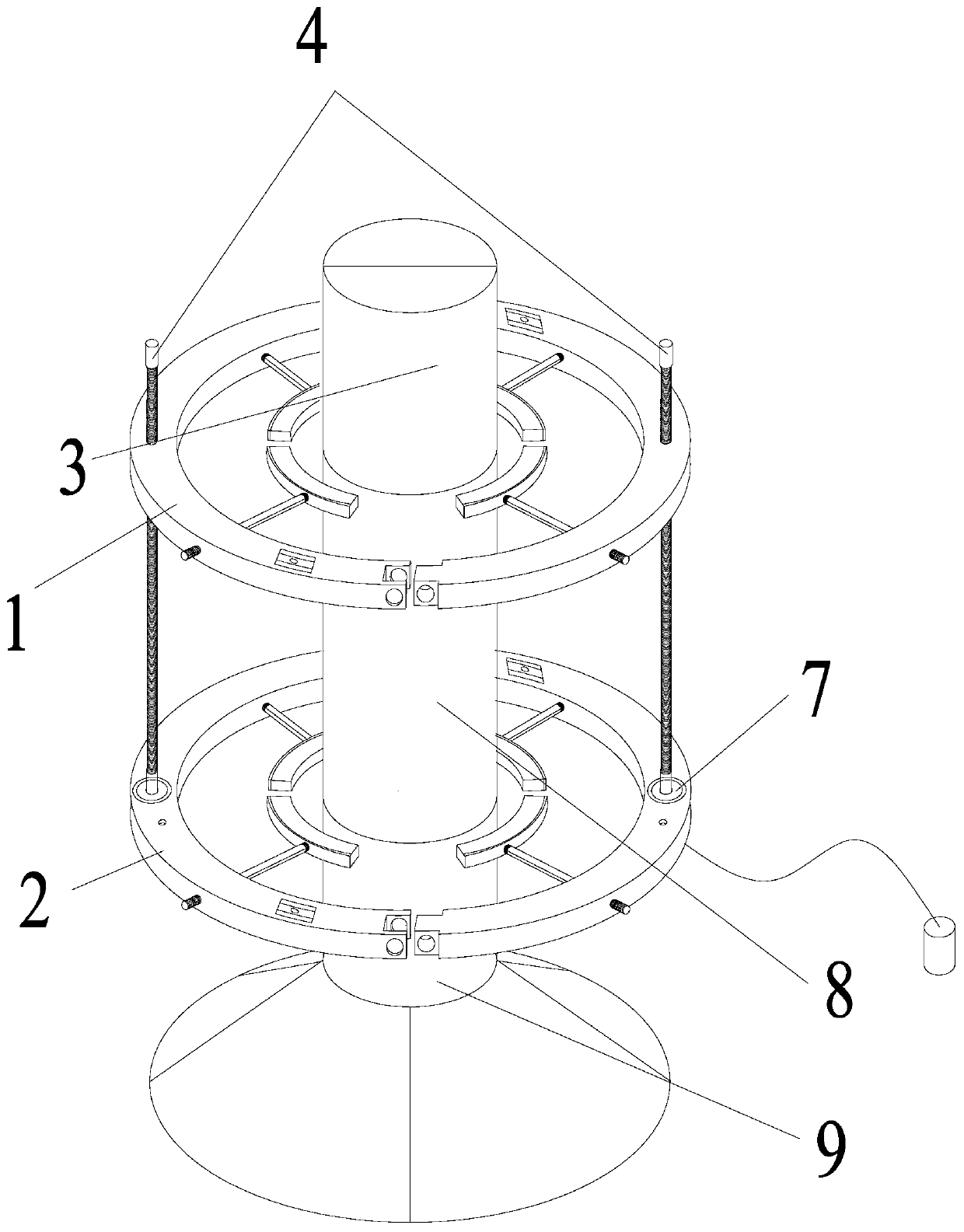 Rock sample axial extensometer