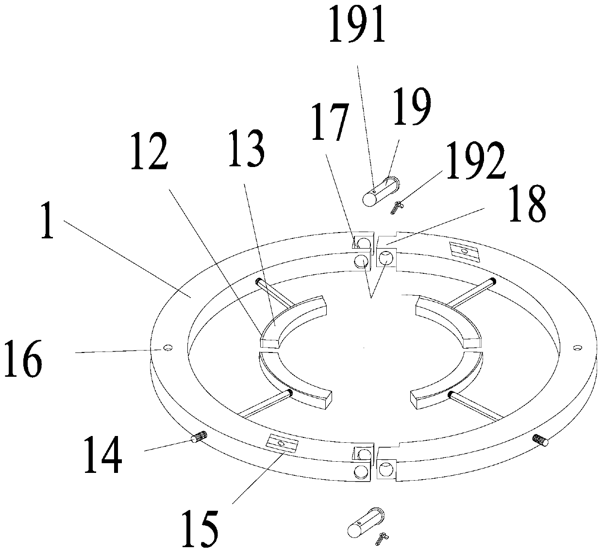 Rock sample axial extensometer