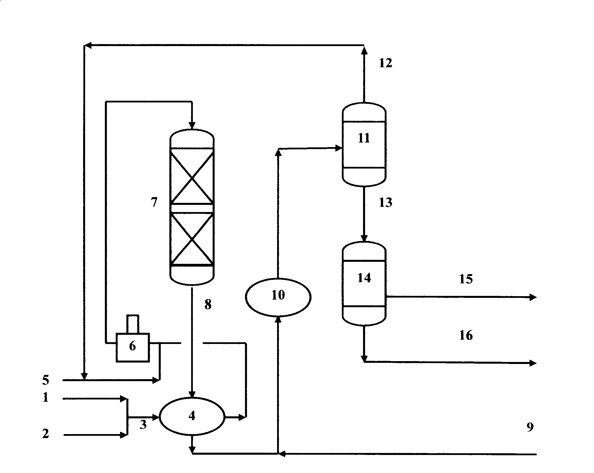 Selective hydrogenation desulfurization method for bastard gasoline