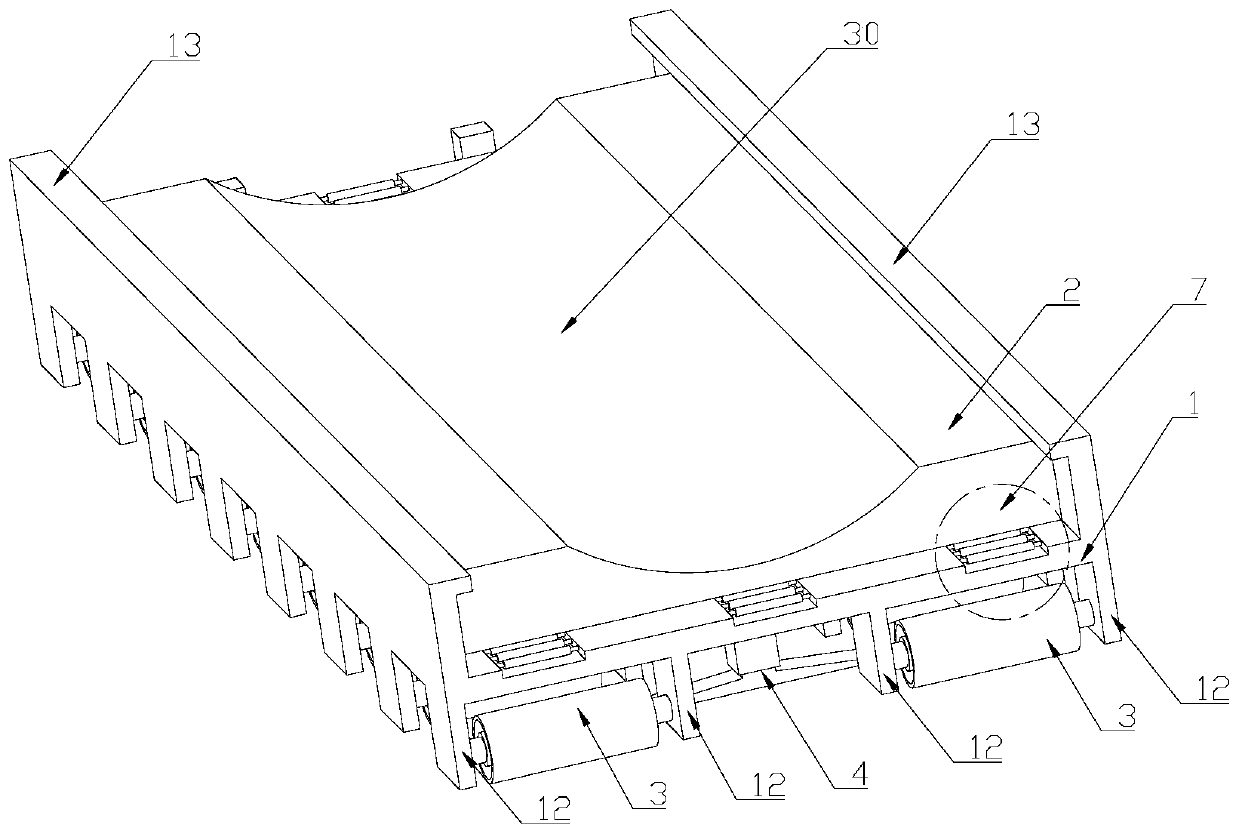 Plane sliding propelling device for shield tunneling machine