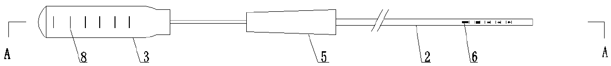 A device for pushing ovarian tissue slices