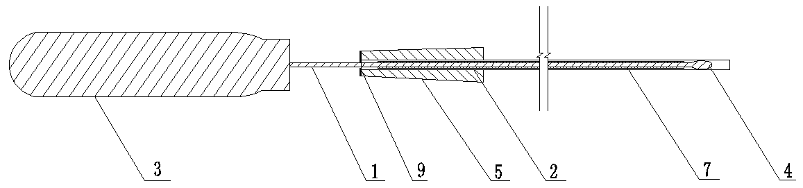 A device for pushing ovarian tissue slices