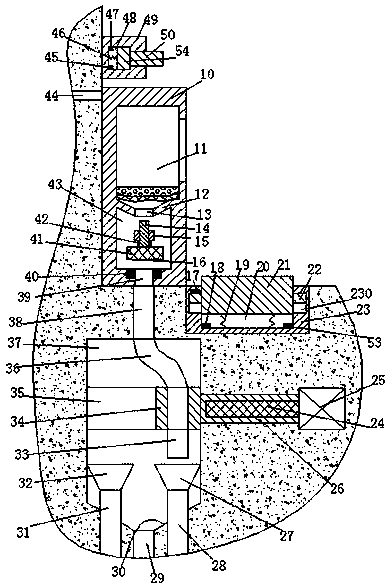 An agricultural organic fertilizer collecting device