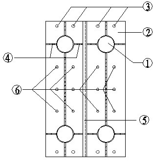 Connecting joint structure of rear steel longitudinal beam and old concrete cross beam and construction method