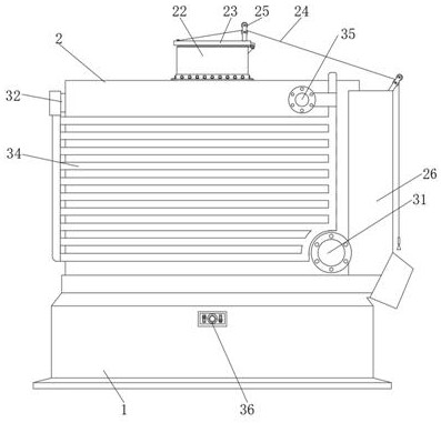 An ear drying device for corn seed processing