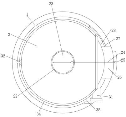 An ear drying device for corn seed processing