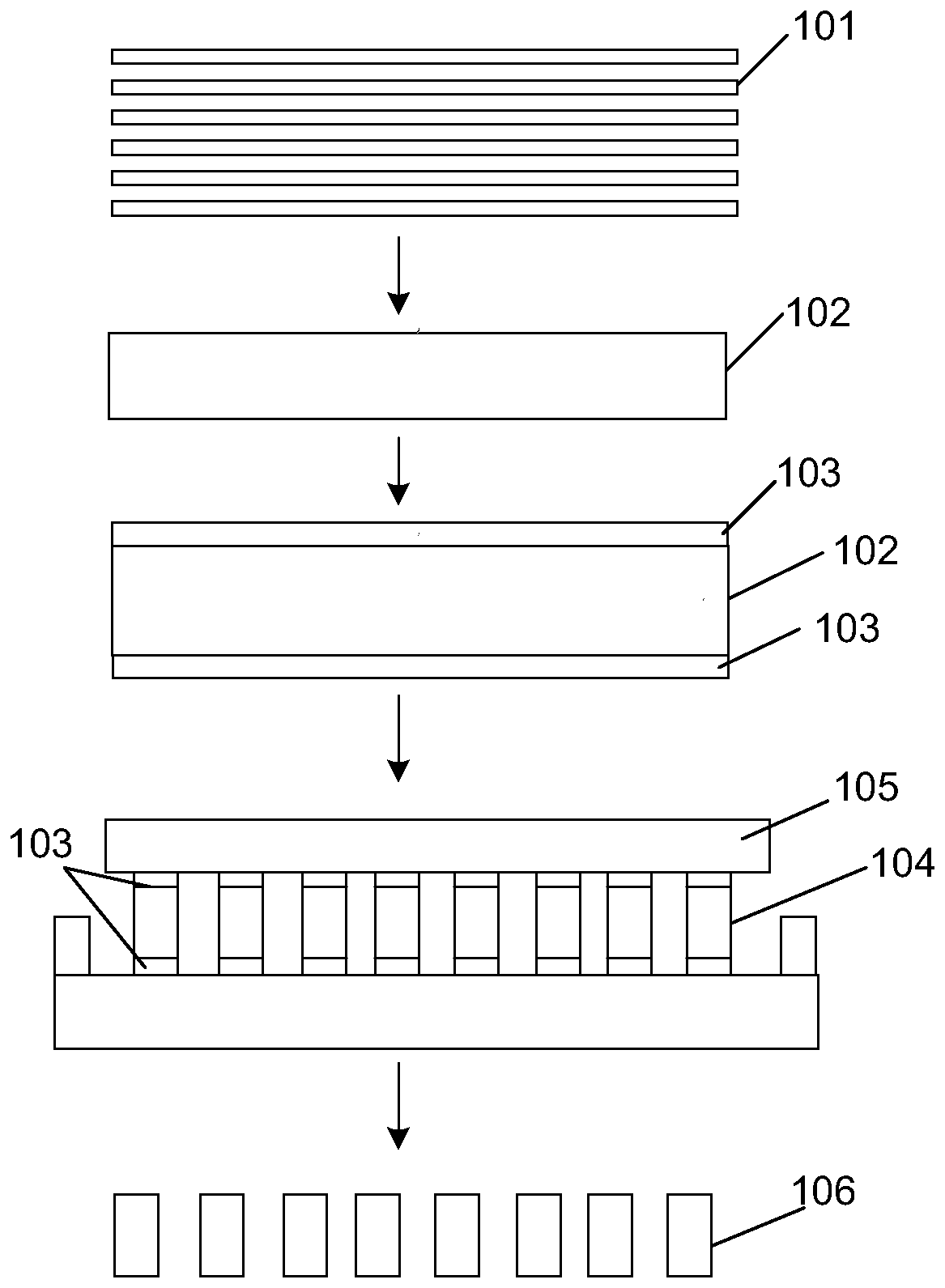 Method for processing laminated chip type electronic component