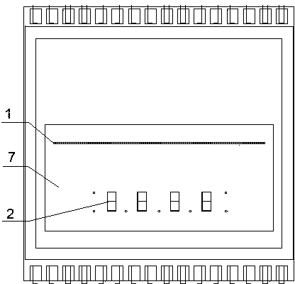 Linear array and digital combined light-emitting diode (LED) display process